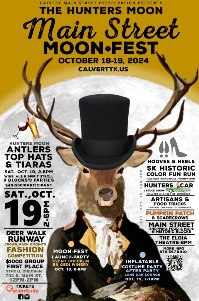 Hunters Moon Fest Calvert Texas October 2024